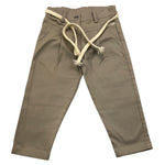 LALALU' pantalone tinta unita con cinturino Fango per Neonata PTL60NB FANGO LALALU' 