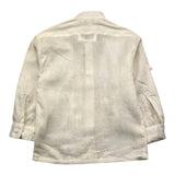 Paio Crippa Long Sleeve Shirt Solid Color Korean Collar Cream For Newborn