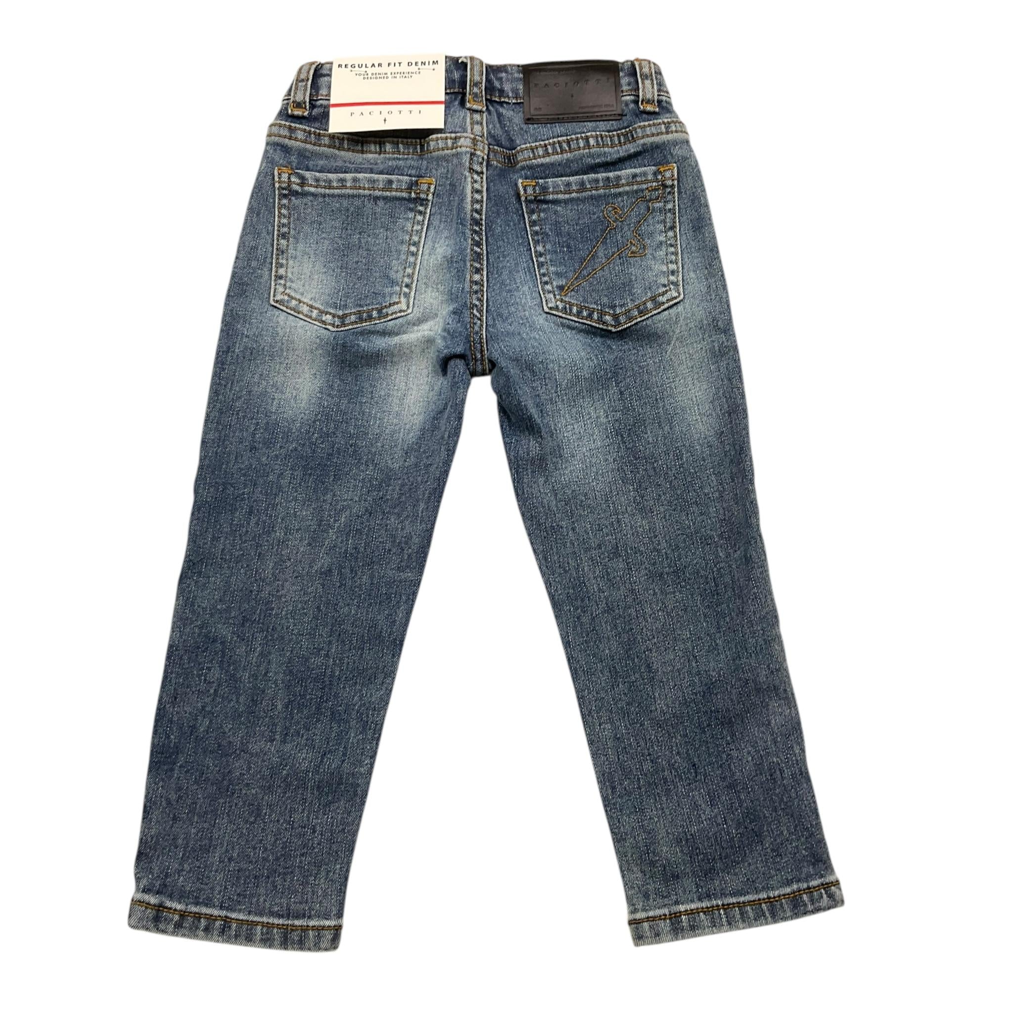 CESARE PACIOTTI jeans tinta unita con girovita regolabile Azzurro per Neonato PTP5366BN AZZURRO CESARE PACIOTTI 