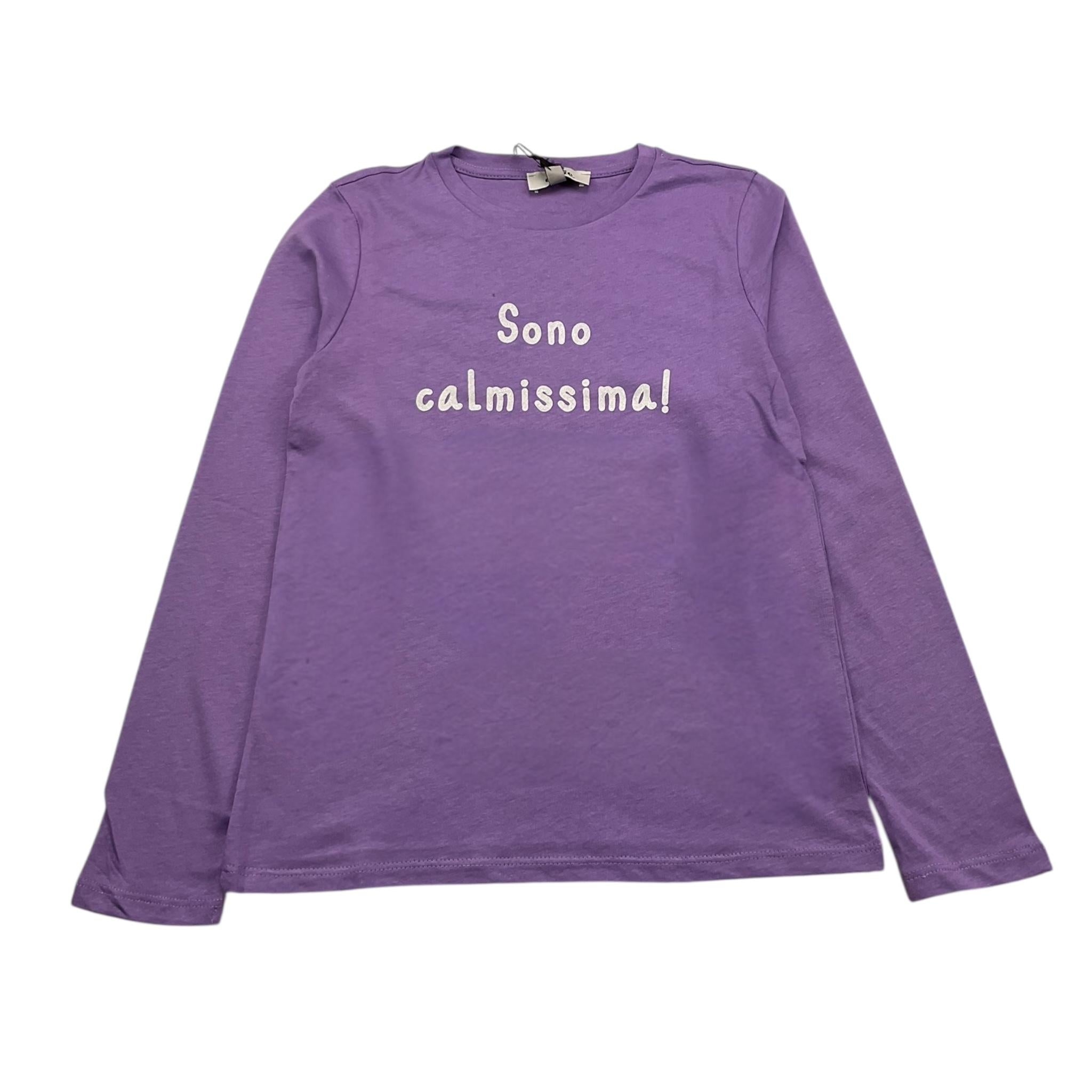 DIXIE shirt girocollo tinta unita cn stampa Lilla per Bambina LB35030G56 LILLA DIXIE 