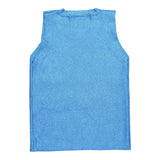 Diesel Glitter Tank Top With Blue Logo Print For Girls