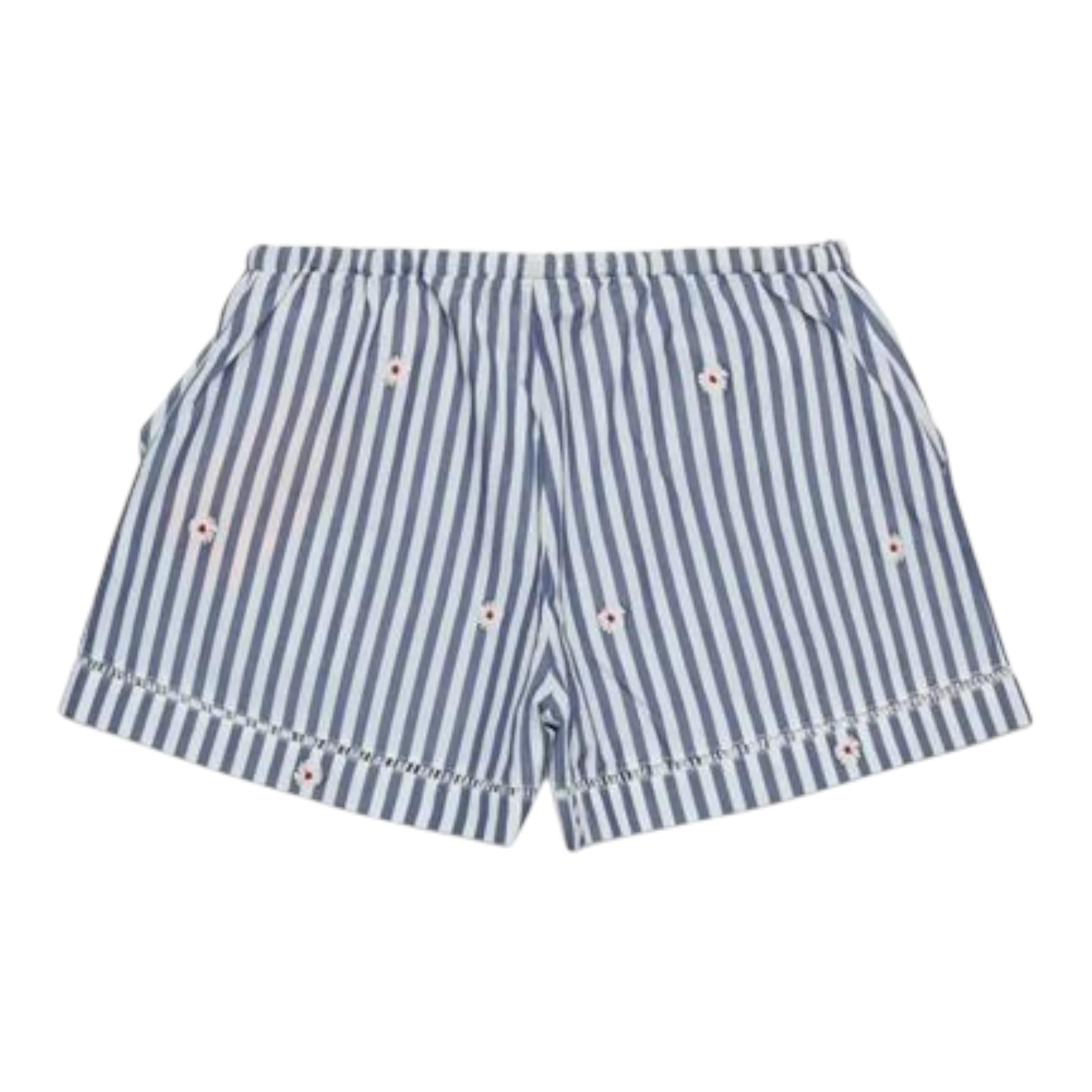 Max&Co. Short Tinta Unita con Fantasia A Righe per Bambina MX0121 BIANCO MAX&Co. 