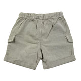 Chicco Bermuda Striped Pattern With Elastic Waist Beige For Newborn