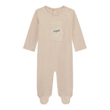 Guess Tutina Tinta Unita con Stampa per Neonata H3YW02J1314 BEIGE GUESS 