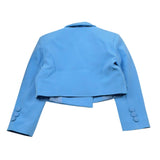 Petit Posh Giacca Crop Tinta Unita per Neonata GFBS25030GCXN AZZURRO POLVERE PETIT POSH 