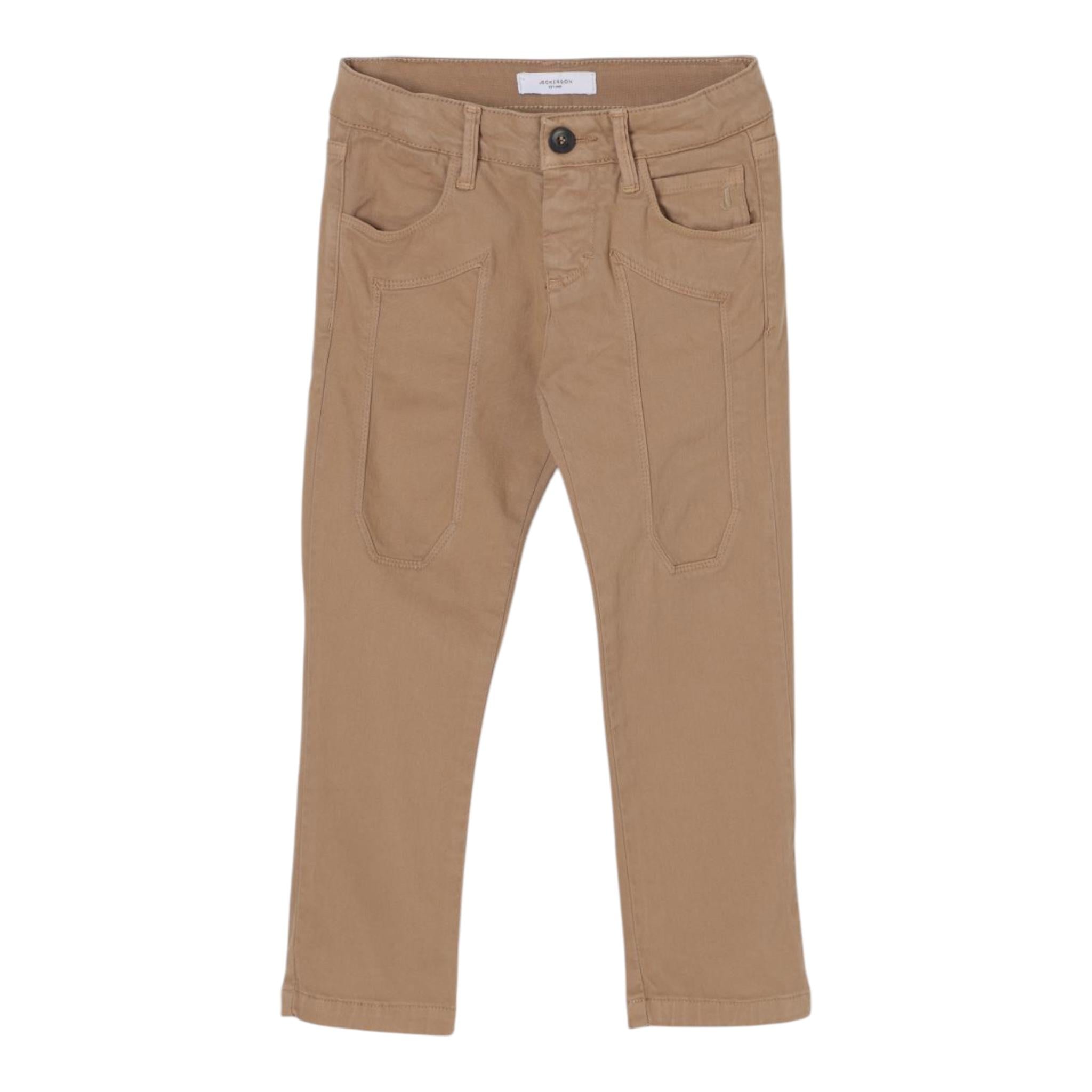 JECKERSON pantalone tinta unita con girovita regolabile Biscotto per Bambino JB4255 BISCOTTO JECKERSON 