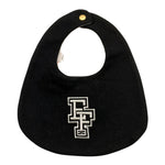ELISABETTA FRANCHI bavetta bicolore con logo Nero per Neonata ENBA053 NERO ELISABETTA FRANCHI 