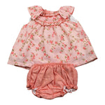Juliana Completo 2 Pezzi Camicia-Culotte per Neonata 25106 ROSA JULIANA 