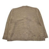 I'M BRIAN cardigan tinta unita con bottoni e stampa Sabbia per Bambino MA3009JX SABBIA I'M BRIAN 