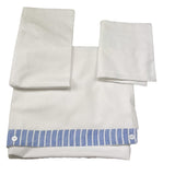 I Delfi Lenzuola Bicolore 3 Pezzi  per Neonato 25P5272 BIANCO/AZZURRO I DELFI 