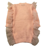 FUN & FUN abito maglia girocollo tinta unita maniche lunghe con tulle Rosa per Bambina FNCBDR12427 ROSA FUN & FUN 
