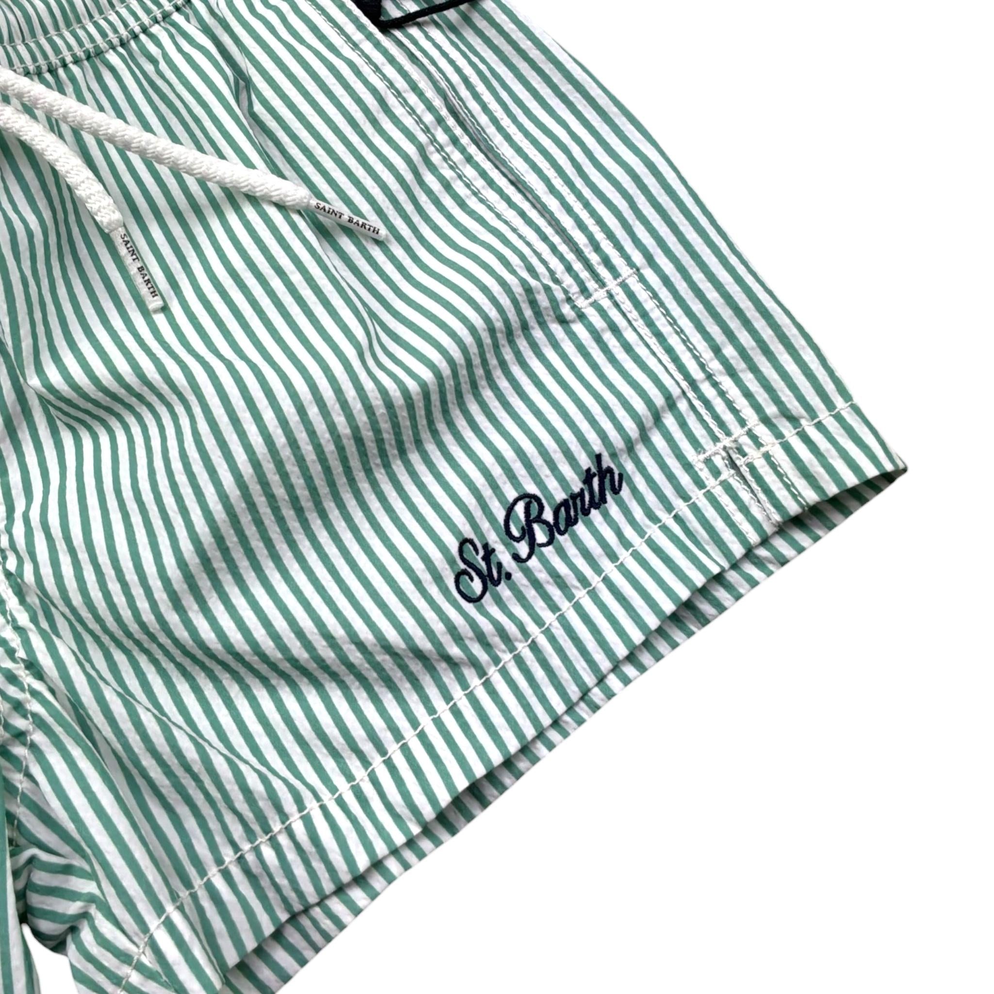 Saint Barth Costume Stampa Fantasia per Bambino PATM002PA VERDE ACQUA SAINT BARTH 