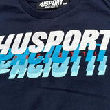 Cesare Paciotti T-Shirt Gitocollo Tinta Unita con Stampa per Neonato TSP0104N BLU CESARE PACIOTTI 