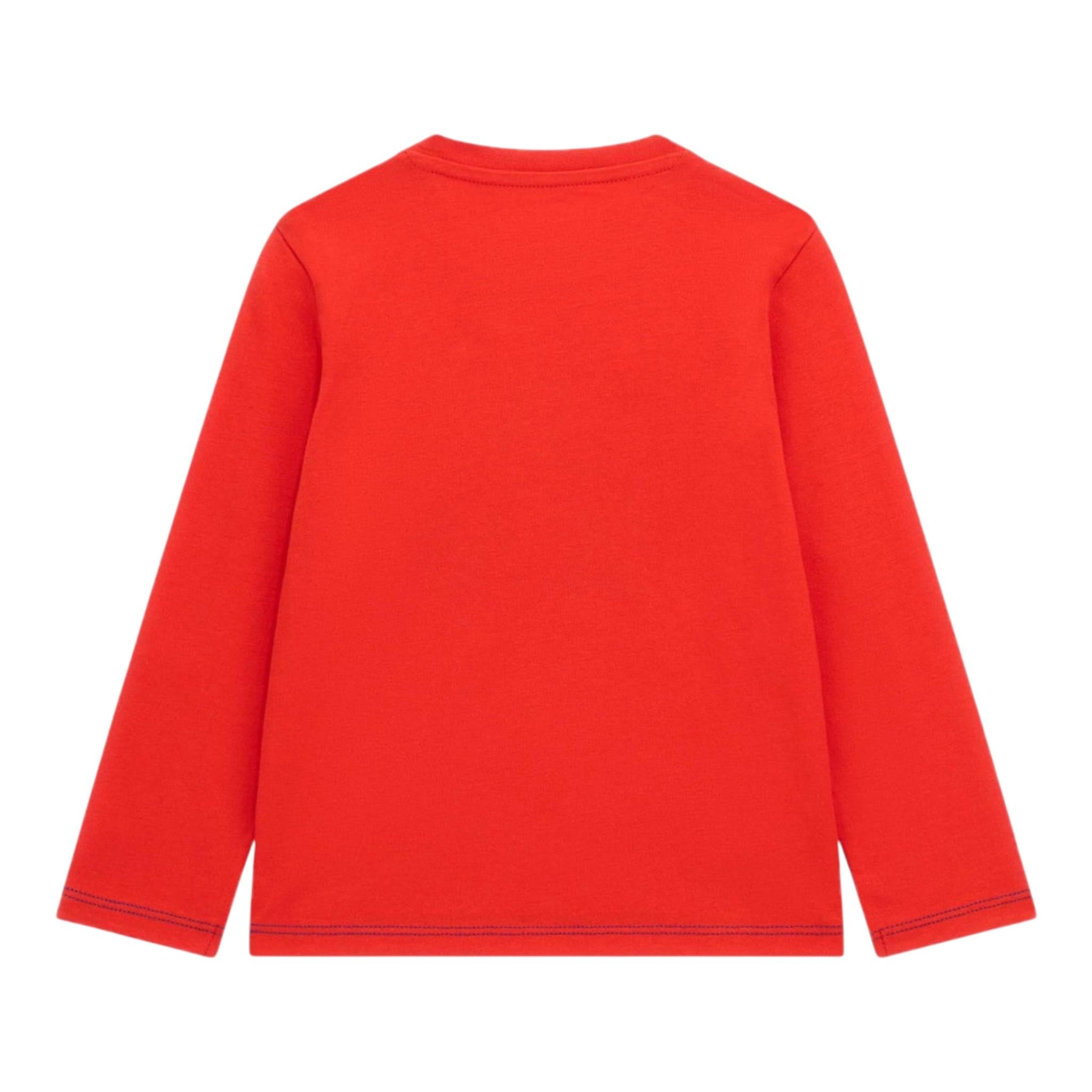 GUESS shirt girocollo tinta unita con stampa Rosso per Bambino N4YI01K8HM4JX ROSSO GUESS 