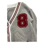 LE BEBE' cardigan tinta unita con stampa Grigio per Neonata LBG6068 GRIGIO LE BEBE' 