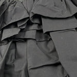 Dou Dou Gonna Tinta Unita con Balze E Elastico In Vita per Bambina DW7A61XX NERO DOU DOU 