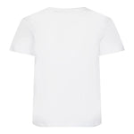 PATRIZIA PEPE t-shirt girocollo tinta unita con stampa in contrasto Bianco per Bambina 7M0805 BIANCO PATRIZIA PEPE 