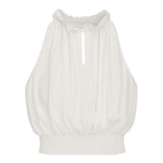 Fun & Fun Camicia Giromanica Tinta Unita per Bambina FNCJSH01080 BIANCO FUN & FUN 
