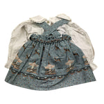 VALENTINA BEBES abito-camicia bicolore Azzurro per Neonata MAR82 AZZURRO VALENTINA BEBES 