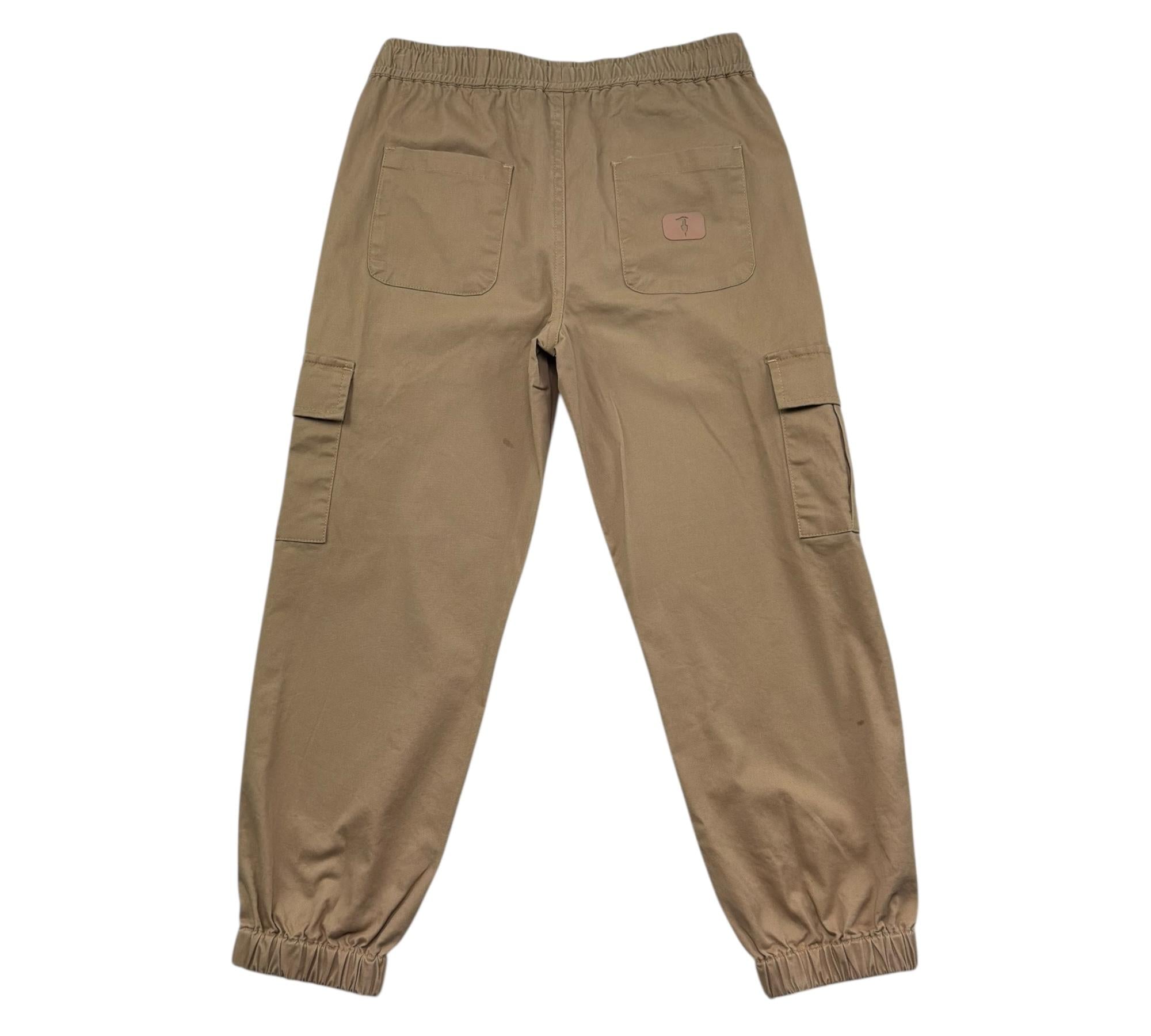 Trussardi Pantalone Tinta Unita con Elastico In Vita per Bambino TBP26133PA MARRONE TRUSSARDI 