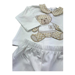 Le Bebe Completo 2 Pezzi Shirt-Ghettina per Neonato LBB5278 BIANCO LE BEBE 
