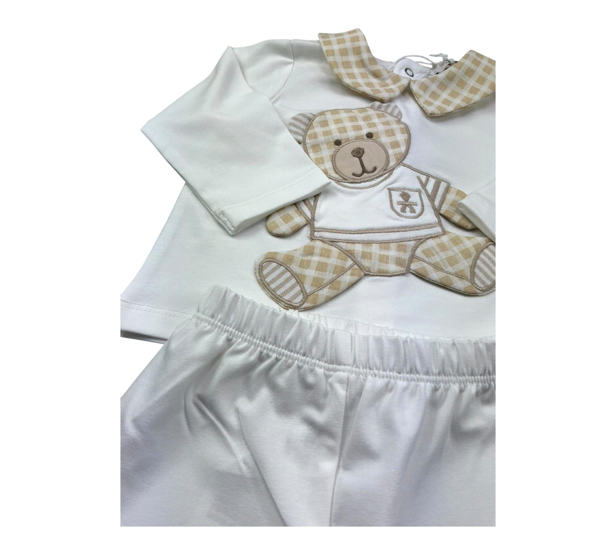 Le Bebe Completo 2 Pezzi Shirt-Ghettina per Neonato LBB5278 BIANCO LE BEBE 