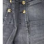 GAELLE jeans tinta unita con girovita regolabile Nero per Bambina 2741PD0906 NERO GAELLE 