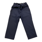 Jeckerson Solid Color Pants With Elastic Waist Blue For Newborn