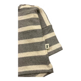 PETIT INDI maglia fantasia a righe Panna/grigio per Neonato AW24B3006 PANNA/GRIGIO PETIT INDI 