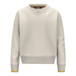 K-Way Maglia Tinta Unita Girocollo con Logo per Bambino K2148LW PANNA K-WAY 