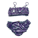 F**K Costume 2 Pezzi Tinta Unita Fascia-Slip per Bambina FK2193299 VIOLA F**K 