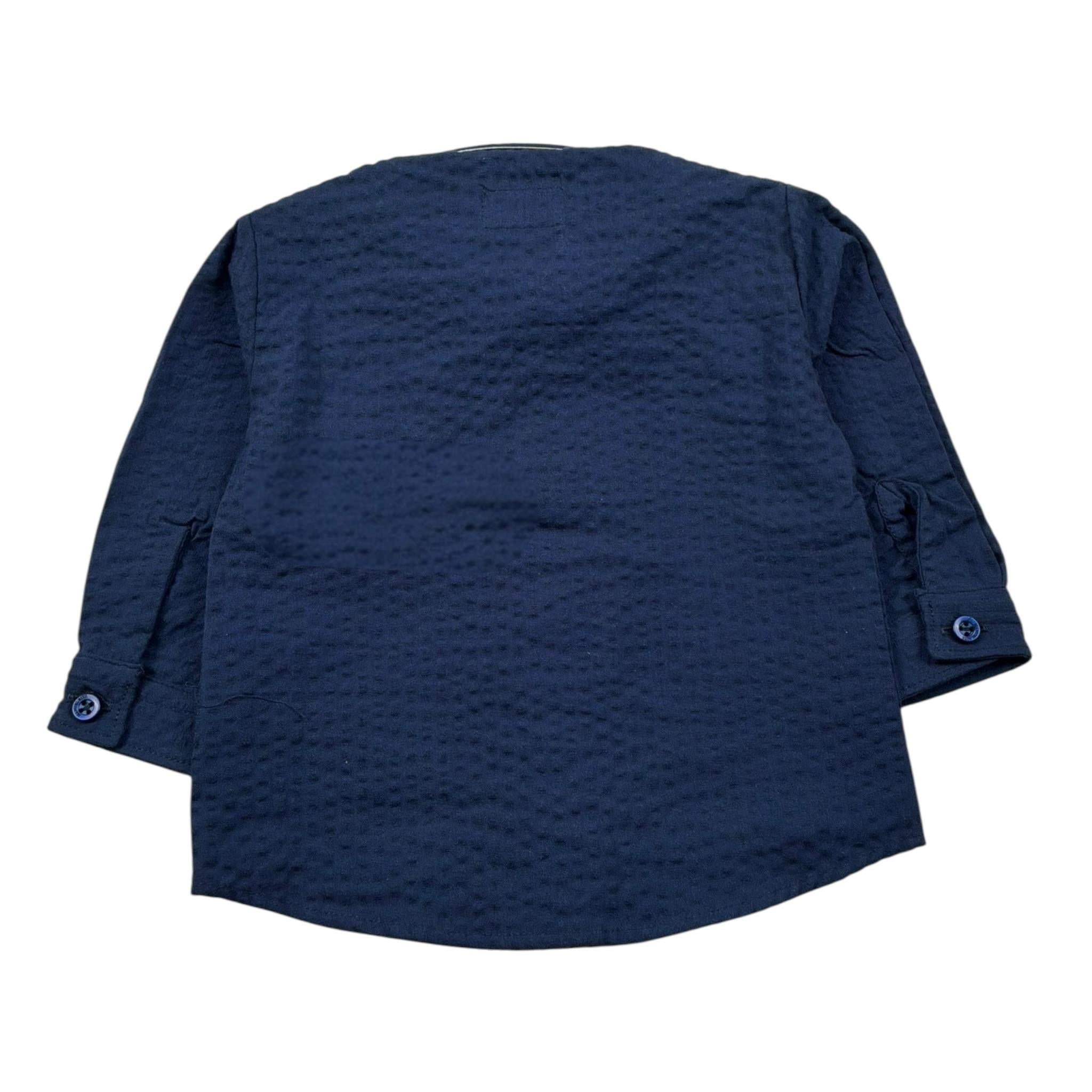 Manuel Ritz Camicia Manica Lunga tinta unita Blu per Neonato MR2503 BLU MANUEL RITZ 