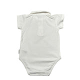 Laranjinha Body Mezza Manica Tinta Unita per Neonato 92951V5809M61 BIANCO LARANJINHA 