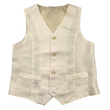 Imperial Kids Plain Cream Waistcoat For Boys