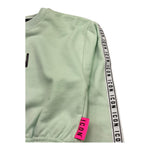 Icon Felpa Chiusa Girocollo Tinta Unita con Logo per Bambina IGSW00541 VERDE ACQUA ICON 