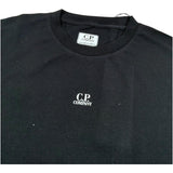 C.P. Company T-Shirt Girocollo Tinta Unita con Logo per Bambino CUM00I NERO C.P. COMPANY 