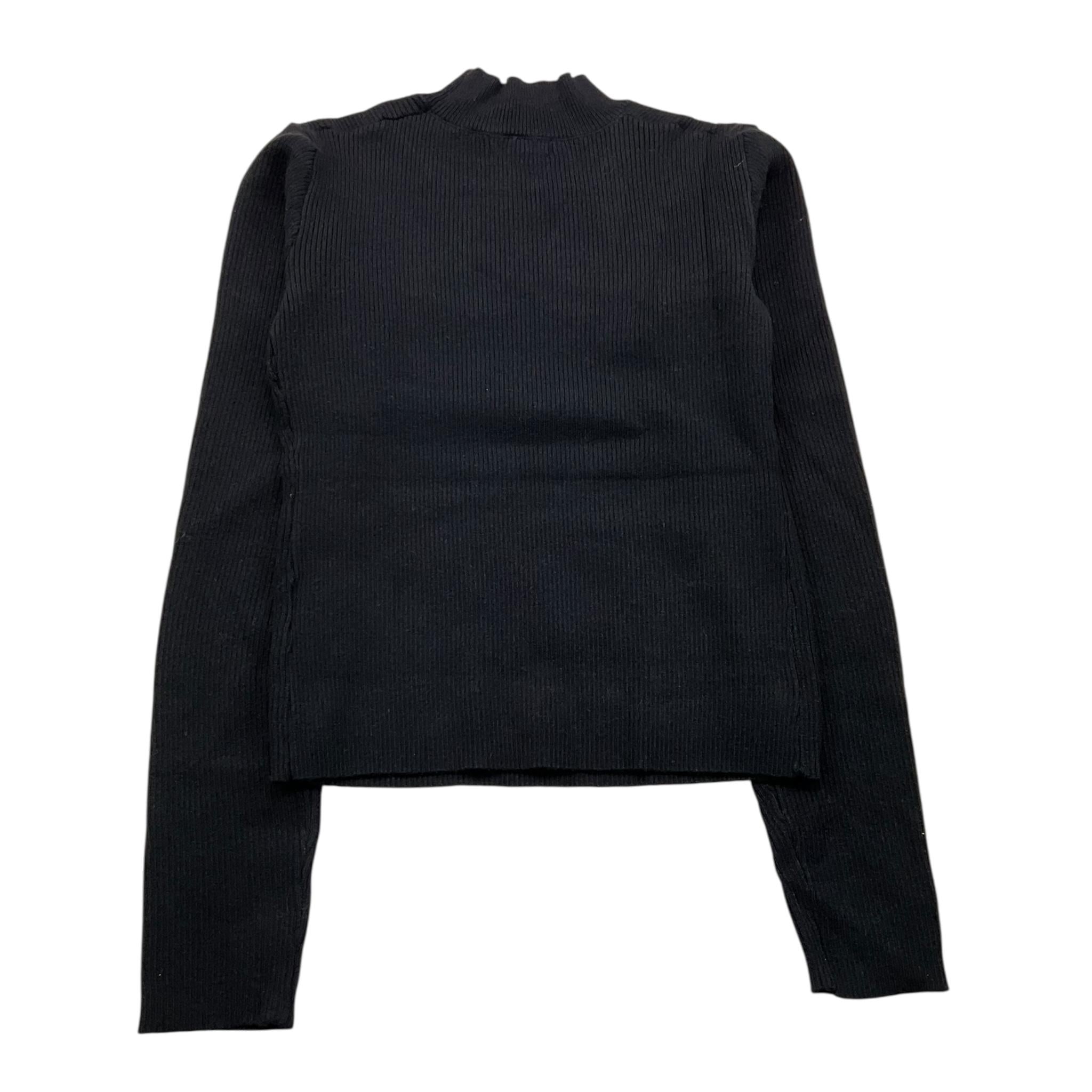 FUN & FUN maglia mezzo collo tinta unita con logo Nero per Bambina FNBSW15506 NERO FUN & FUN 