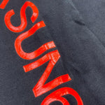 SUN68 shirt girocollo tinta unita con stampa Nero per Bambino T44311 NERO SUN68 