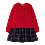 MAYORAL set abito maglia-abito bicolore  Rosso/blu  per Bambina 4912 ROSSO/BLU MAYORAL 