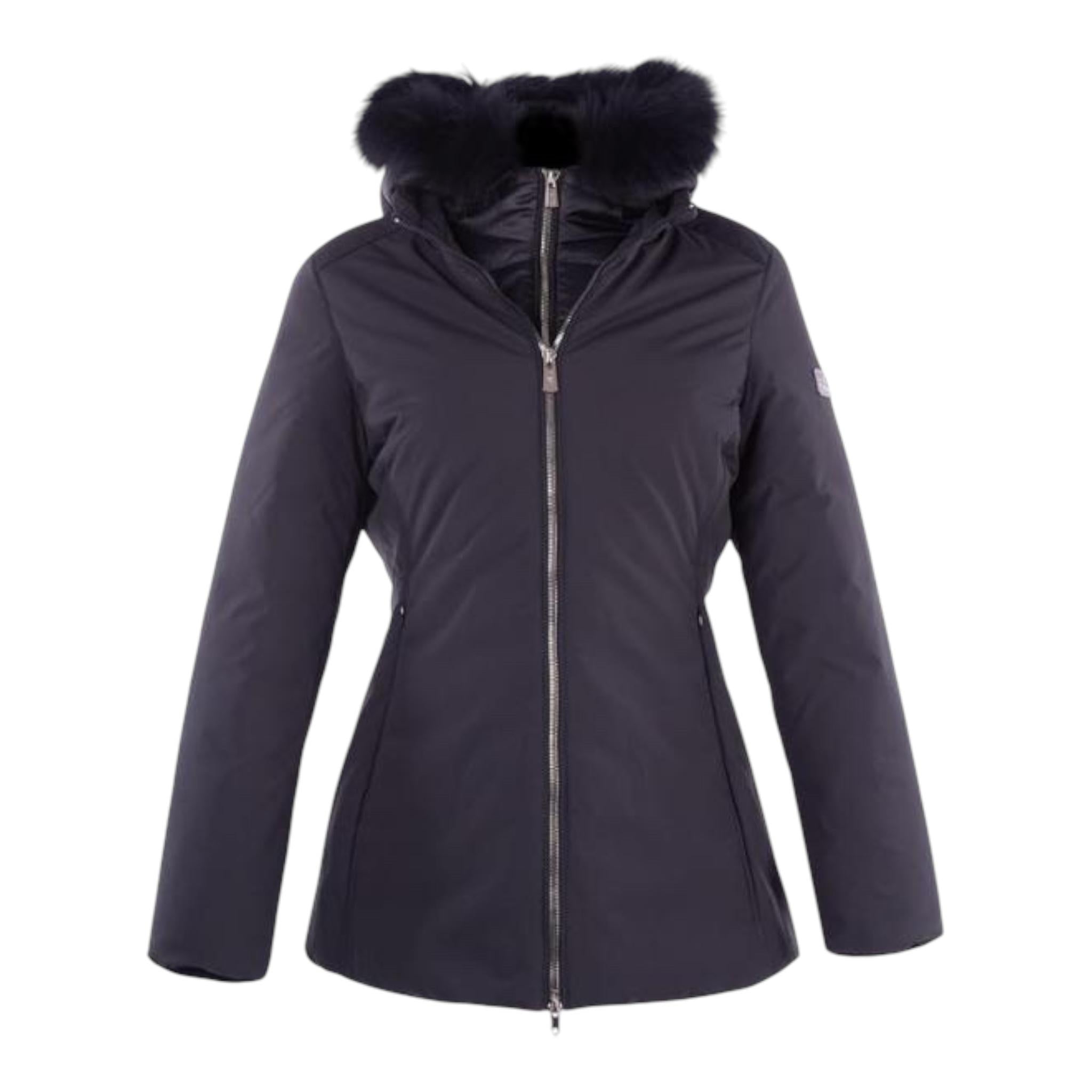 YES ZEE giubbino tinta unita con zip e cappuccio Nero per Bambina O051 NERO YES ZEE 