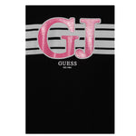 GUESS abito manica lunga tinta unita con cappuccio e stampa in contrasto Nero per Bambina J4YK03KA6R4X NERO GUESS 