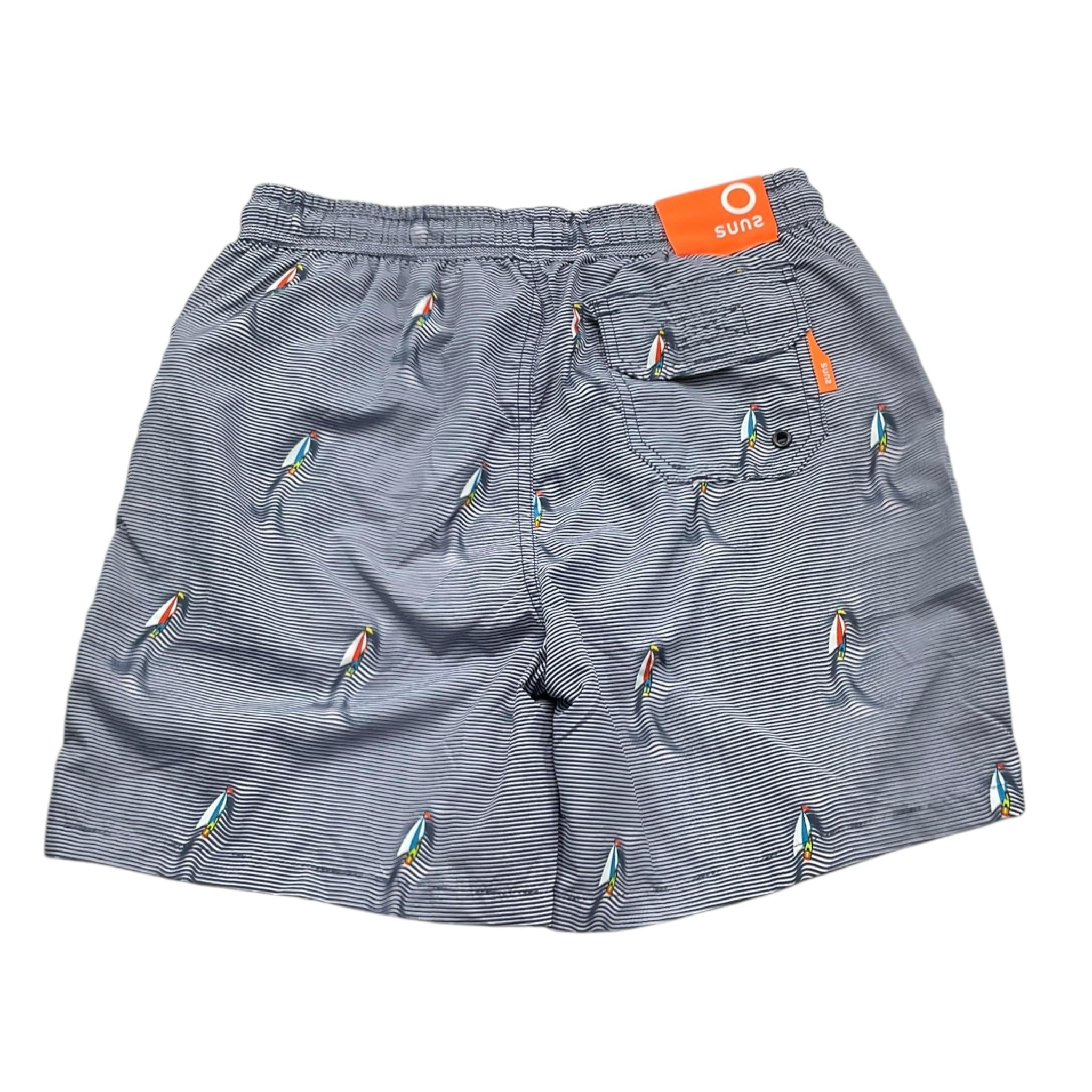 Suns  Costume Modello Bermuda Tinta Unita con Stampa per Bambino BXS5103UU BLU SUNS 