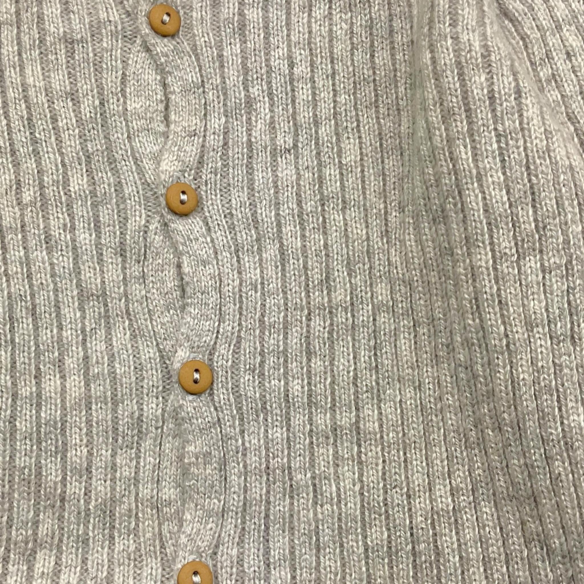 TEDDY E MINOU cardigan tinta unita  Grigio per Neonato I24ML007EM634 GRIGIO TEDDY E MINOU 