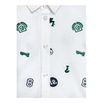 GUESS camicia tinta unita con stampa Bianco per Bambino N4RH00 BIANCO GUESS 