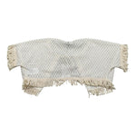 Please gilet tinta Unita con Trafori per Bambina MG01230G72X PANNA PLEASE 