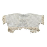 Please gilet tinta Unita con Trafori per Bambina MG01230G72X PANNA PLEASE 
