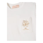 Elisabetta Franchi T-Shirt Girocollo Tinta Unita con Logo per Bambina EFTS232 PANNA ELISABETTA FRANCHI 