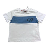 Cesare Paciotti T-Shirt Girocollo Tinta Unita con Stampa per Neonato TSP5157B BIANCO CESARE PACIOTTI 