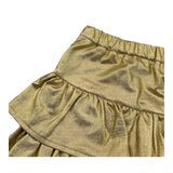 M+E' gonna tinta unita con balze Oro per Bambina UE1641J ORO M+E' 