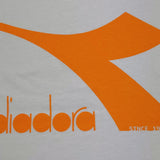 Diadora Crew Neck T-Shirt Solid Color with White Print for Kids